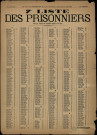 7e Liste des prisonniers Faits par l'Armée de Versailles