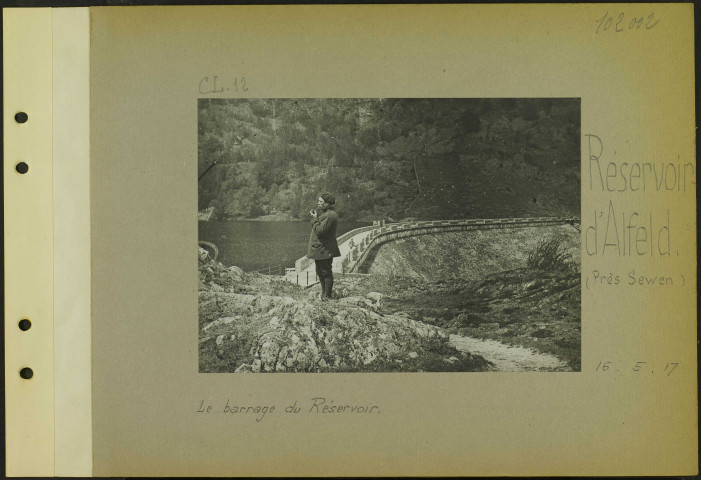 Reservoir d'Alfeld (Près Sewen). Le barrage du réservoir