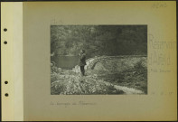 Reservoir d'Alfeld (Près Sewen). Le barrage du réservoir