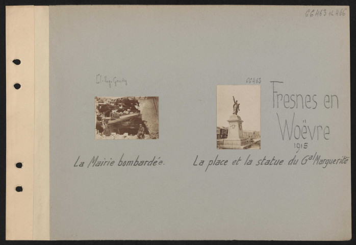 Fresnes-en-Woëvre. La mairie bombardée