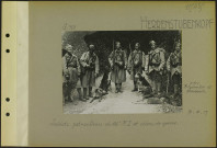 Herrenstubenkopf (Entre Bitschwiller et Steinbach). Soldats patrouilleurs du 106e régiment d'infanterie et chiens de guerre