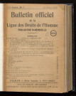 Janvier 1910 - Bulletin officiel de la Ligue des Droits de l'Homme