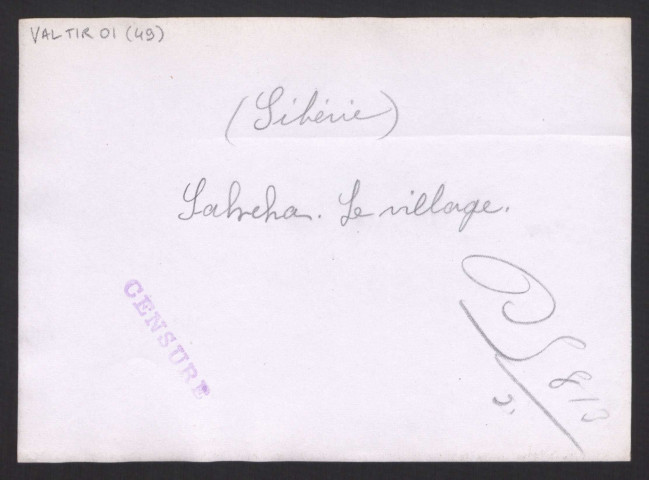 Sibérie. Iakcha. Le village