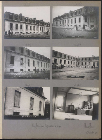 Harfleur. Explosion de la poudrerie belge