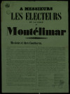 À messieurs les électeurs de la ville Montélimar
