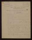 Lecelles (59) : réponses au questionnaire sur le territoire occupé par les armées allemandes