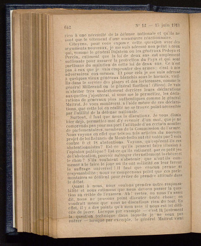 Juin 1913 - Bulletin officiel de la Ligue des Droits de l'Homme