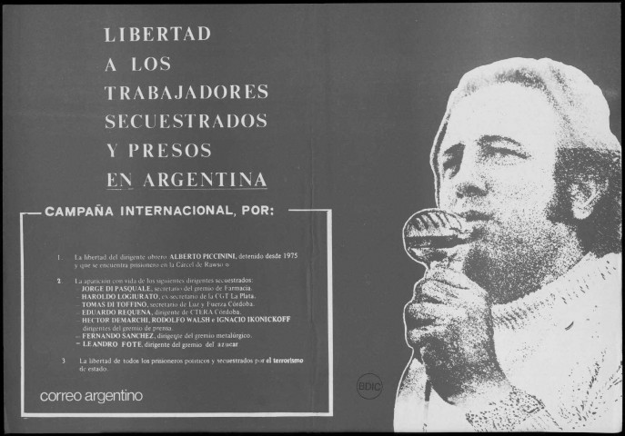 Tracts et publications diverses des organisations argentines en exil.