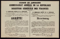 Régime monétaire de l'Alsace et de la Lorraine = Münzwährung in Elsass und Lothringen