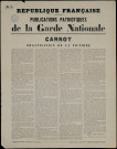 Publications patriotiques de la Garde Nationale : Carnot