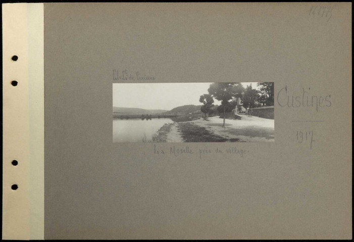 Custines. La Moselle près du village