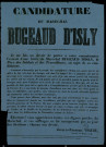 Candidature du maréchal Bugeaud d'Isly
