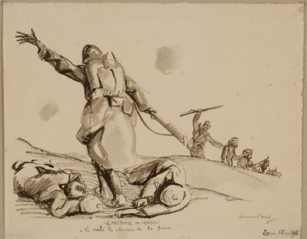 La Réponse de Verdun. - Le voilà, le chemin de la paix ! 20-12-1916