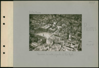 Reims. Panorama. Au centre, à gauche, la place Royale