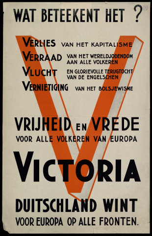 Wat Beteekent het ? : Victoria… Vrijheid en vrede