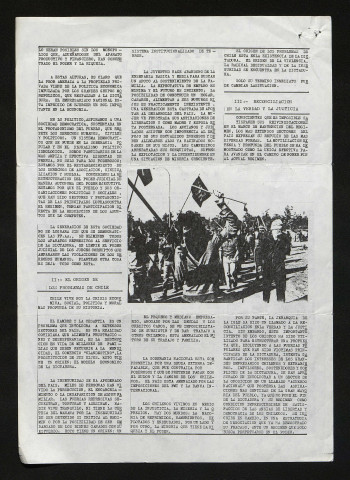 Boletín noticioso. A.I.R. Agencia informativa de la Resistencia Chile - 1985