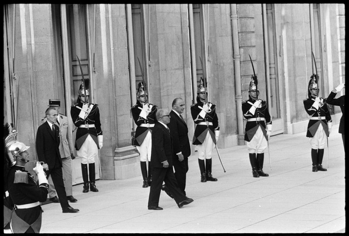 Habib Bourguiba et Pompidou à l'Elysée. Librairie de Maspero