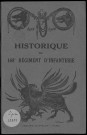 Historique du 168ème régiment d'infanterie