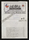 ANCHA. Agencia noticiosa chilena antifascista - édition en français - 1975