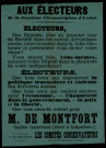Circonscription d'Yvetot : M. de Montfort Candidat Conservateur, Libéral et Indépendant