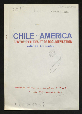 Chile America - 1976