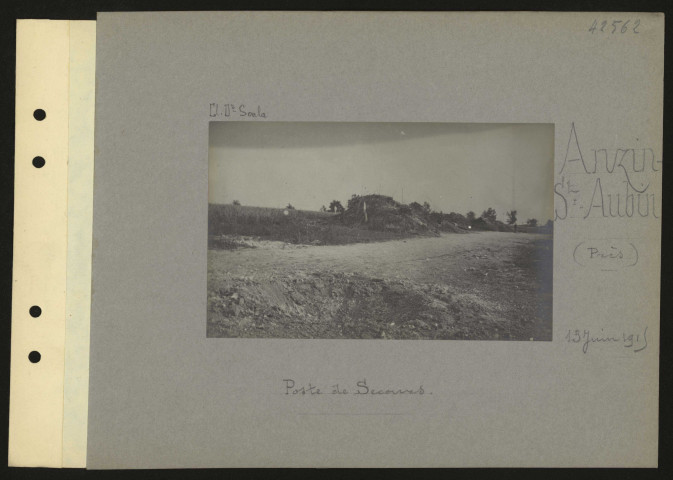 Anzin-Saint-Aubin (près). Poste de secours