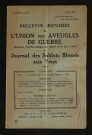 Année 1931 - Bulletin mensuel de l'Union des aveugles de guerre et journal des soldats blessés aux yeux