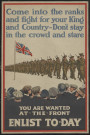 You are wanted at the front : enlist to-day