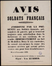 J'ordonne… Aux Soldats français… De se rendre… Au fort de St-Julien…