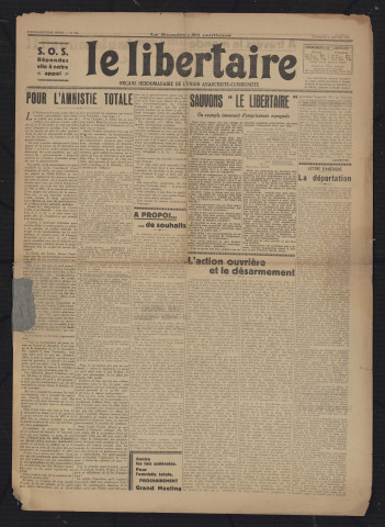 1932 - Le Libertaire