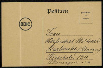 Lettre de la mère d'un soldat allemand. Don de Mme Magalie Boisnard.