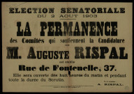 Election Sénatoriale : Candidature M. Auguste Rispal