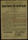 Elections Municipales Complémentaires : Candidats Laporte, Soubise, Drouin, Desgrouais