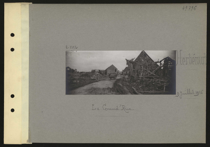 Herbécourt. La grand'rue