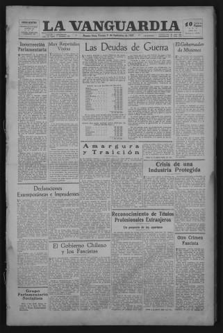 Septembre 1933 - La Vanguardia