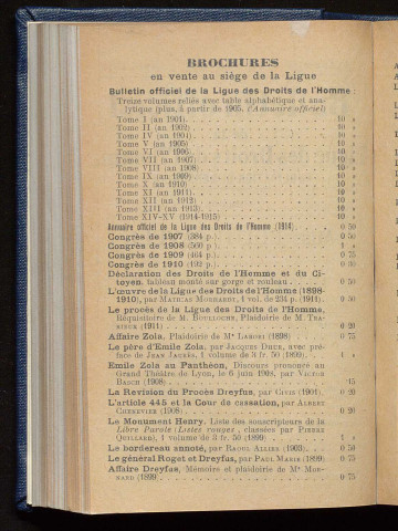 Avril 1916 - Bulletin officiel de la Ligue des Droits de l'Homme