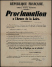 Proclamation à l'Armée de la Loire