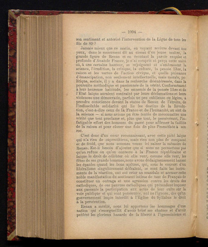 Octobre 1903 - Bulletin officiel de la Ligue des Droits de l'Homme