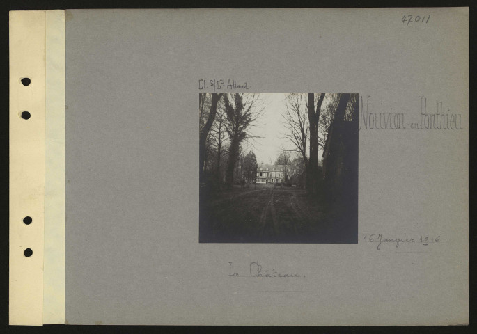 Nouvion-en-Ponthieu. Le château