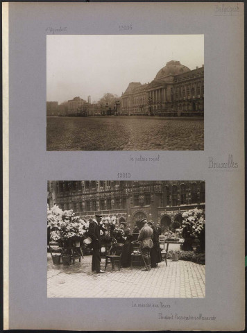 Bruxelles (Belgique). Pendant l'occupation allemande. Le palais Royal