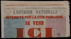 L'Opinion Nationale 15e Année. No 360