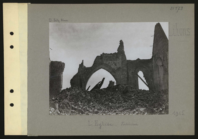 Lihons. L'église. Intérieur