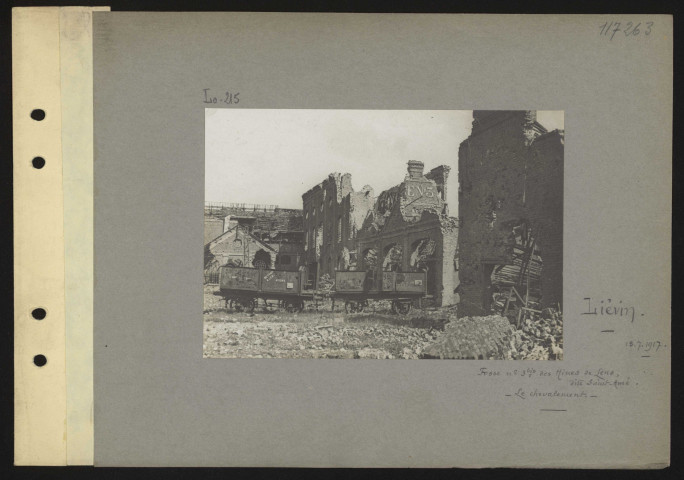 Liévin. Fosse n° 3 bis des mines de Liévin dite Saint-Amé. Le chevalement