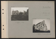 Autrêches. L'église ; ruines