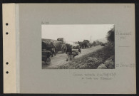 Ribécourt (près). Cuisines roulantes d'un régiment d'infanterie en route vers Ribécourt