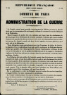 N°358. Administration de la Guerre : concours de tous les Délégués de la Fédération