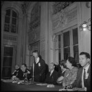 Conférence de presse du Mouvement de la paix. Conférence de presse de François Mitterrand