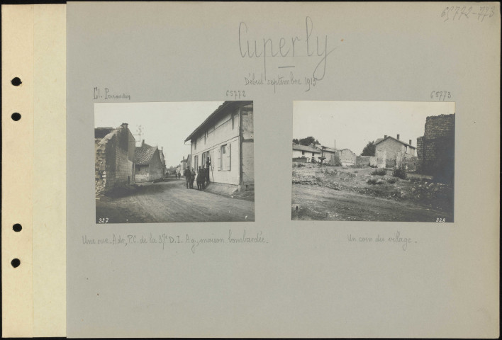 Cuperly. Un coin du village