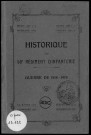 Historique du 58ème régiment d'infanterie