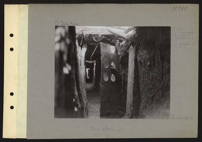 Albert (près). Un abri